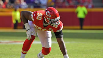 Defensive end Emmanuel Ogbah #90 of the Kansas City Chiefs (Photo by Peter G. Aiken/Getty Images)