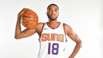 PHOENIX, AZ - JUNE 22: Draft pick Mikal Bridges poses for a portrait at the Post NBA Draft press conference on June 22, 2018, at Talking Stick Resort Arena in Phoenix, Arizona. NOTE TO USER: User expressly acknowledges and agrees that, by downloading and or using this Photograph, user is consenting to the terms and conditions of the Getty Images License Agreement. Mandatory Copyright Notice: Copyright 2018 NBAE (Photo by Barry Gossage/NBAE via Getty Images)