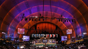 NEW YORK - APRIL 29: NFL commissioner Paul Tagliabue appears onstage at the 2006 NFL Draft on April 29, 2006 at Radio City in New York City. (Photo by Chris Trotman/Getty Images)