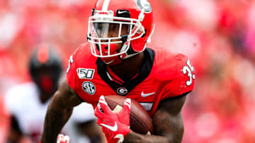 Brian Herrien of the Georgia Bulldogs (Photo by Carmen Mandato/Getty Images)
