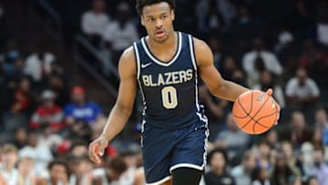 Potential Duke basketball recruiting target LeBron James Jr. (Joe Camporeale-USA TODAY Sports)
