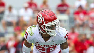 Apr 23, 2022; Norman, Oklahoma, USA; Oklahoma Sooners defensive back Kani Walker (26) in action during the spring game at Gaylord Family Oklahoma Memorial Stadium. Mandatory Credit: Kevin Jairaj-USA TODAY Sports