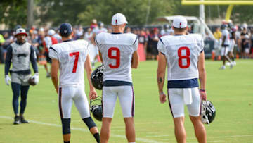 Houston Texans punters Trevor Daniel and Bryan Anger (Photo by Ken Murray/Icon Sportswire via Getty Images)