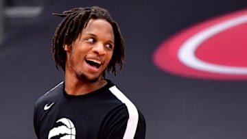 TAMPA, FLORIDA - APRIL 21: Freddie Gillespie #55 of the Toronto Raptors (Photo by Douglas P. DeFelice/Getty Images)