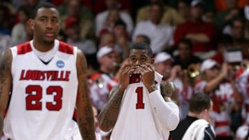 Terrence Williams #1 of the Louisville Cardinals (Photo by Joe Robbins/Getty Images)