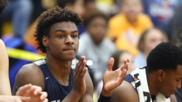 Duke basketball recruiting prospect Bronny James (Mark J. Rebilas-USA TODAY Sports)