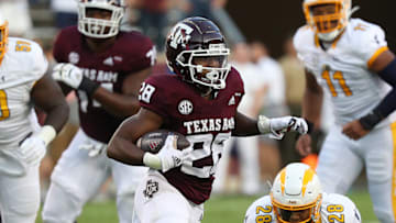 Isaiah Spiller, Texas A&M Football (Photo by Bob Levey/Getty Images)