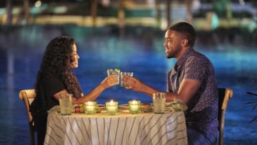BACHELOR IN PARADISE - Ò702Ó Ð Knock, knock, DemiÕs here! With a rose ceremony on the horizon and the men poised to hand out their stems, the ladies are feeling the pressure to find a potential match. Guest host David Spade continues to bring the funny, but even he canÕt quell the tension when the one and only Demi Burnett arrives, setting her sights on one of the beachÕs most popular men. Later, more couples are given their first dates, where important conversations lead to strengthened connections. Then, with a cocktail party looming, the competition heats up and a shocking rumor forces one beachgoer to face the others Ð and the truth Ð on ÒBachelor in Paradise,Ó MONDAY, AUG. 23 (8:00-10:00 p.m. EDT), on ABC. (ABC/Craig Sjodin)JESSENIA, IVAN