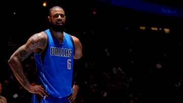DENVER, CO - APRIL 10: Tyson Chandler #6 of the Dallas Mavericks during the game against the Denver Nuggets on April 10, 2015 at the Pepsi Center in Denver, Colorado. NOTE TO USER: User expressly acknowledges and agrees that, by downloading and/or using this Photograph, user is consenting to the terms and conditions of the Getty Images License Agreement. Mandatory Copyright Notice: Copyright 2015 NBAE (Photo by Bart Young/NBAE via Getty Images)