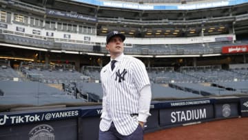 NEW YORK, NY - DECEMBER 22: Carlos Rodón of the New York Yankees walks around the stadium after a press conference at Yankee Stadium on December 22, 2022 in the Bronx, New York. (Photo by New York Yankees/Getty Images)
