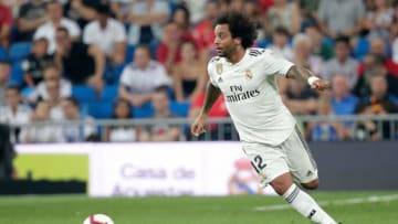MADRID, SPAIN - SEPTEMBER 1: Marcelo of Real Madrid during the La Liga Santander match between Real Madrid v Leganes at the Santiago Bernabeu on September 1, 2018 in Madrid Spain (Photo by David S. Bustamante/Soccrates/Getty Images)