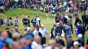 SOUTHPORT, ENGLAND - JULY 22: A general view as golf fans watch the action during the third round of the 146th Open Championship at Royal Birkdale on July 22, 2017 in Southport, England. (Photo by Stuart Franklin/Getty Images)