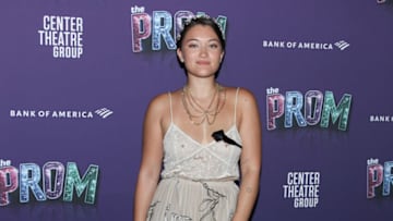 LOS ANGELES, CALIFORNIA - AUGUST 10: Isa Briones attends Center Theatre Group's opening night performance of "The Prom" at Ahmanson Theatre on August 10, 2022 in Los Angeles, California. (Photo by Steven Simione/Getty Images)