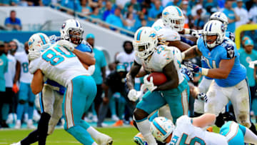 MIAMI GARDENS, FL - OCTOBER 08: Jay Ajayi (Photo by Chris Trotman/Getty Images)