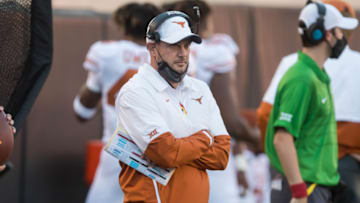 Tom Herman, Texas Football Mandatory Credit: Texas won 41-34. Brett Rojo-USA TODAY Sports