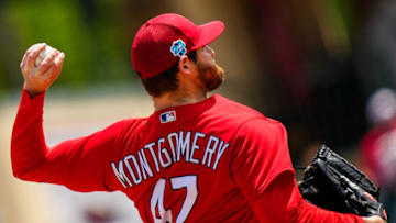 Former South Carolina baseball ace Jordan Montgomery was traded from the St. Louis Cardinals to the Texas Rangers at the 2023 MLB Trade Deadline. Mandatory Credit: Rich Storry-USA TODAY Sports