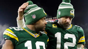 Green Bay Packers quarterback Aaron Rodgers (12) and wide receiver Randall Cobb (18). (Glasheen USA TODAY NETWORK-Wisconsin)