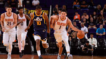 PHOENIX, AZ - OCTOBER 9: Devin Booker