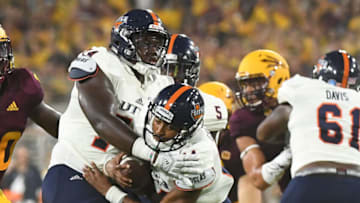 Spencer Burford (#74), UTSA Roadrunners (Photo by Jennifer Stewart/Getty Images)