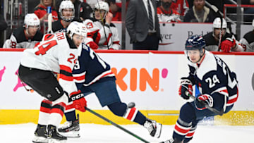 Connor McMichael, Washington Capitals Mandatory Credit: Brad Mills-USA TODAY Sports