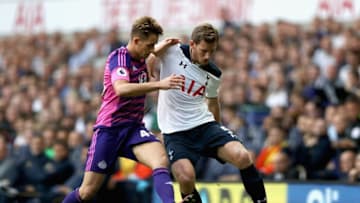 LONDON, ENGLAND - SEPTEMBER 18: Adnan Januzaj of Sunderland (L) and Jan Vertonghen of Tottenham Hotspur (R) battle for possession during the Premier League match between Tottenham Hotspur and Sunderland at White Hart Lane on September 18, 2016 in London, England. (Photo by Tottenham Hotspur FC/Tottenham Hotspur FC via Getty Images)