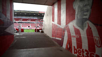 STOKE ON TRENT, ENGLAND - OCTOBER 31: General view of empty concourses inside the stadium ahead of the Sky Bet Championship match between Stoke City and Rotherham United at Bet365 Stadium on October 31, 2020 in Stoke on Trent, England. Sporting stadiums around the UK remain under strict restrictions due to the Coronavirus Pandemic as Government social distancing laws prohibit fans inside venues resulting in games being played behind closed doors. (Photo by Gareth Copley/Getty Images)