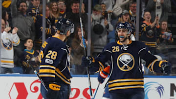 BUFFALO, NY - APRIL 02: Zemgus Girgensons