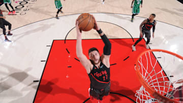 Jusuf Nurkic was a problem for the Boston Celtics defense. (Forencich/NBAE via Getty Images)
