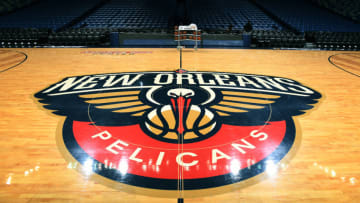 NEW ORLEANS, LA - APRIL 4: A shot of the court at the Smoothie King Center on April 4, 2017 at in New Orleans, Louisiana. NOTE TO USER: User expressly acknowledges and agrees that, by downloading and/or using this Photograph, user is consenting to the terms and conditions of the Getty Images License Agreement. Mandatory Copyright Notice: Copyright 2017 NBAE (Photo by Garrett W. Ellwood/NBAE via Getty Images)