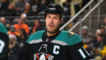 PITTSBURGH, PA - DECEMBER 17: Ryan Getzlaf #15 of the Anaheim Ducks skates against the Pittsburgh Penguins at PPG Paints Arena on December 17, 2018 in Pittsburgh, Pennsylvania. (Photo by Joe Sargent/NHLI via Getty Images)