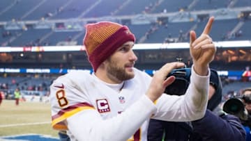 Dec 24, 2016; Chicago, IL, USA; Washington Redskins quarterback Kirk Cousins (8) after the game against the Chicago Bears at Soldier Field. The Redskins defeat the Bears 41-21. Mandatory Credit: Jerome Miron-USA TODAY Sports