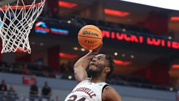 Louisville’s Jae’Lyn Withers slams one home against Bellarmine.Nov. 9, 2022Louisvilllebellarmine 05