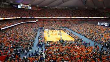 SYRACUSE, NY - FEBRUARY 23: General view of the Carrier Dome during the game between the Duke Blue Devils and the Syracuse Orange in the second half on February 23, 2019 in Syracuse, New York. Duke defeated Syracuse 75-65. (Photo by Rich Barnes/Getty Images)