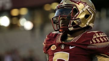 TALLAHASSEE, FL - OCTOBER 10: Everett Golson #6 of the Florida State Seminoles warms up during a game against the Miami Hurricanes at Doak Campbell Stadium on October 10, 2015 in Tallahassee, Florida. (Photo by Mike Ehrmann/Getty Images)