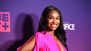 WEST HOLLYWOOD, CALIFORNIA - NOVEMBER 09: Coco Jones attends the premiere for the new BET+ original series 'Sacrifice' on November 09, 2021 in West Hollywood, California. (Photo by Araya Doheny/Getty Images)