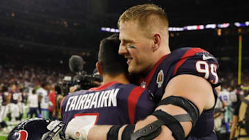 HOUSTON, TX - OCTOBER 07: J.J. Watt #99 of the Houston Texans (Photo by Bob Levey/Getty Images)