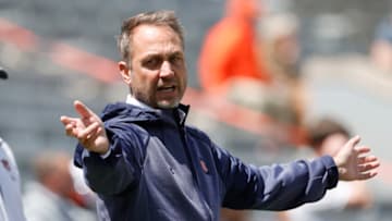 Auburn football OC Eric Kiesau had a brilliant spin on the Tigers' ongoing fall camp battle for the starting quarterback job Mandatory Credit: John Reed-USA TODAY Sports