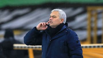 WOLVERHAMPTON, ENGLAND - DECEMBER 27: Jose Mourinho, Manager of Tottenham Hotspur during the Premier League match between Wolverhampton Wanderers and Tottenham Hotspur. (Photo by Lindsey Parnaby - Pool/Getty Images)