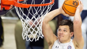 Auburn basketball fans were having none of the claim that UNC has made it this far because of Walker Kessler's transfer from the Tar Heels. Mandatory Credit: The Montgomery Advertiser