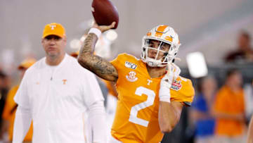 Jarrett Guarantano, Tennessee Volunteers. (Photo by Joe Robbins/Getty Images)