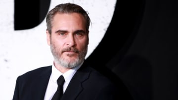 HOLLYWOOD, CALIFORNIA - SEPTEMBER 28: Joaquin Phoenix attends the premiere of Warner Bros Pictures "Joker" on September 28, 2019 in Hollywood, California. (Photo by Rich Fury/Getty Images)