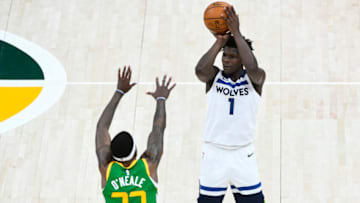 Anthony Edwards of the Minnesota Timberwolves. (Photo by Alex Goodlett/Getty Images)