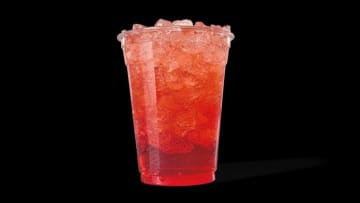 Jack in the Box Red Bull Infusion beverage, photo provided by Jack in the Box