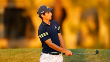 HILTON HEAD ISLAND, SOUTH CAROLINA - JUNE 21: Joaquin Niemann of Chile plays a shot on the 17th hole during the final round of the RBC Heritage on June 21, 2020 at Harbour Town Golf Links in Hilton Head Island, South Carolina. (Photo by Kevin C. Cox/Getty Images)