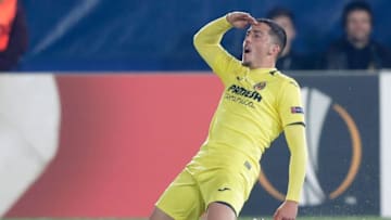 CASTELLON, SPAIN - FEBRUARY 21: Pablo Fornals of Villarreal celebrates goal during the UEFA Europa League match between Villarreal v Sporting Lissabon at the Estadio de la Ceramica on February 21, 2019 in Castellon Spain (Photo by Jeroen Meuwsen/Soccrates/Getty Images)