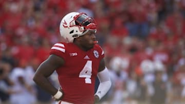 Oct 1, 2016; Lincoln, NE, USA; Nebraska Cornhuskers quarterback Tommy Armstrong Jr (4) waits during the game against the Illinois Fighting Illini in the second half at Memorial Stadium. Nebraska won 31-16. Mandatory Credit: Bruce Thorson-USA TODAY Sports