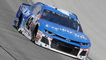 JOLIET, IL - JULY 01: Kyle Larson, driver of the #42 Credit One Bank Chevrolet (Photo by Jonathan Daniel/Getty Images)