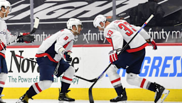 Alex Ovechkin, Zdeno Chara, Washington Capitals Mandatory Credit: Eric Hartline-USA TODAY Sports