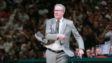 EAST LANSING, MI - DECEMBER 03: Head coach Fran Mccaffery of the Iowa Hawkeyes reacts as his team plays the Michigan State Spartans in the first half at Breslin Center on December 3, 2018 in East Lansing, Michigan. (Photo by Rey Del Rio/Getty Images)