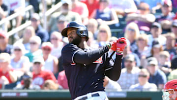 Cleveland Indians Domingo Santana (Photo by Norm Hall/Getty Images)